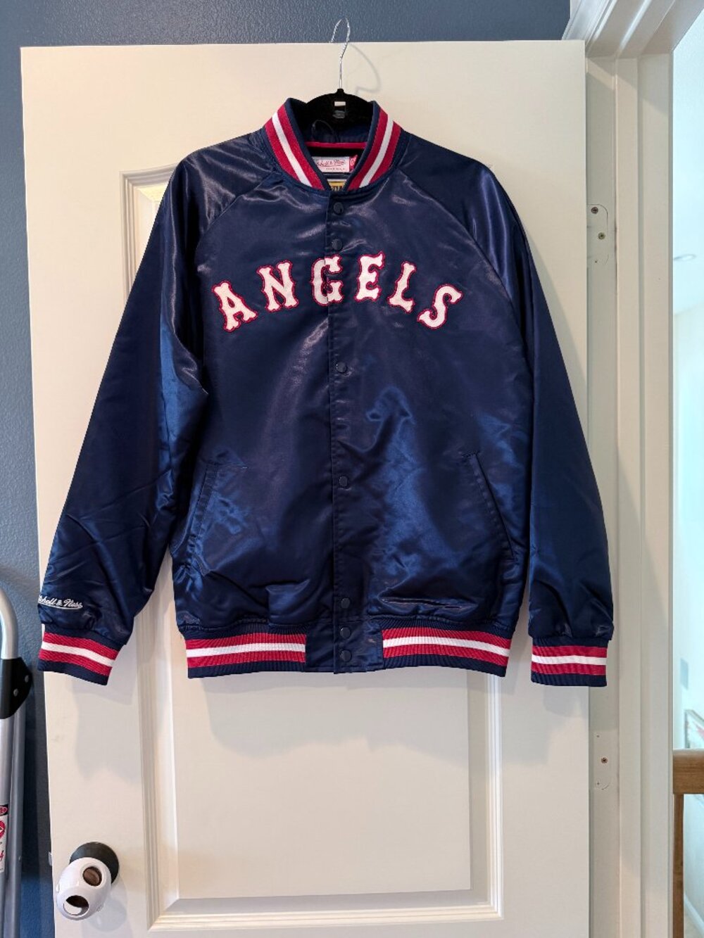 Mitchell & Ness Cooperstown Collection California Angels Satin Jacket Men’s Medi